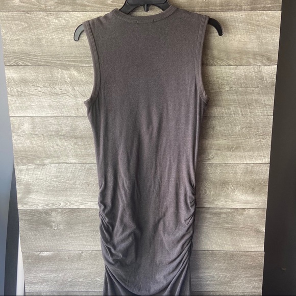 James Perse Skinny crew neck tank gray knit dress - Picture 9 of 11